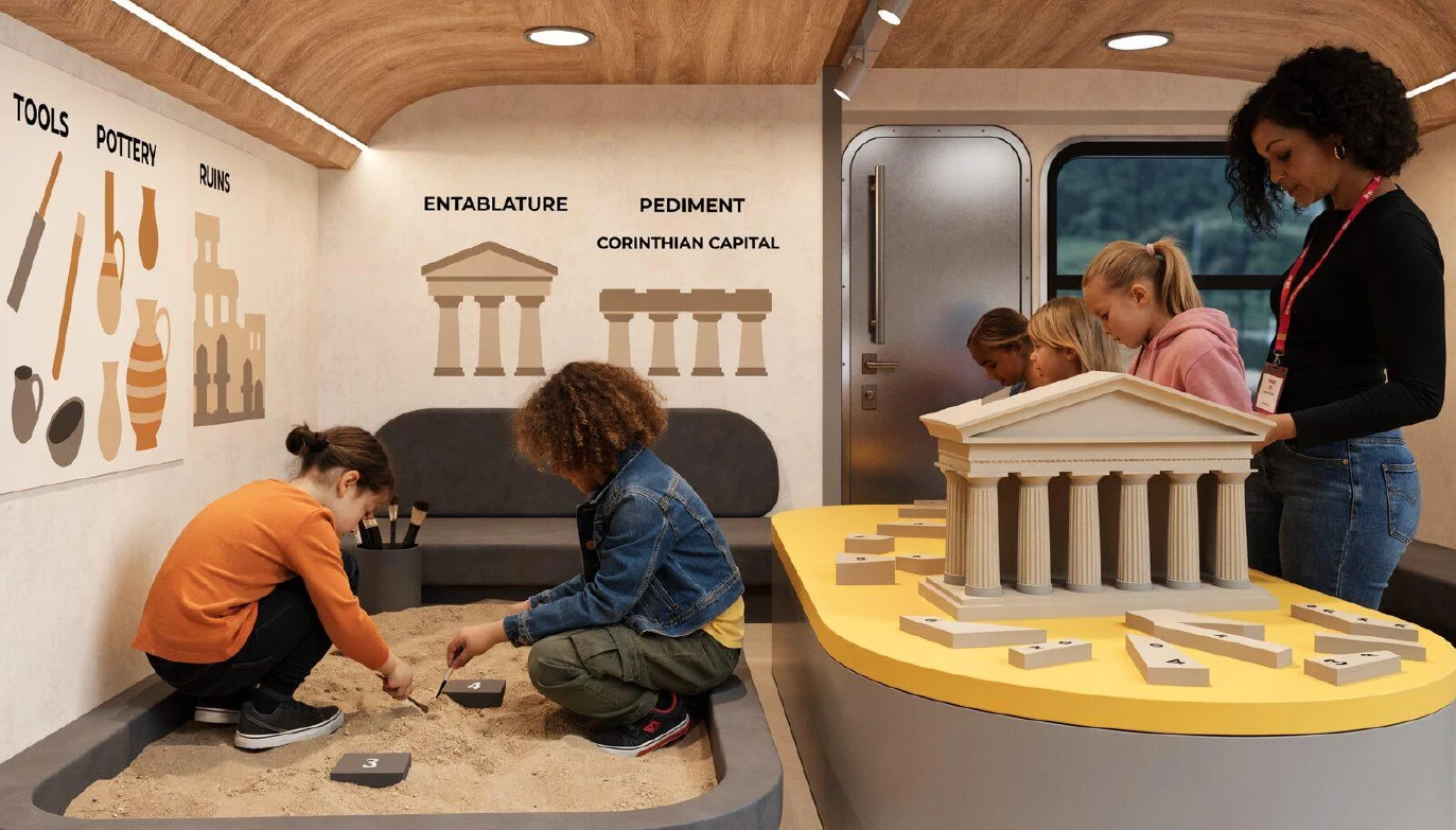 Children’s archaeology workshop concept