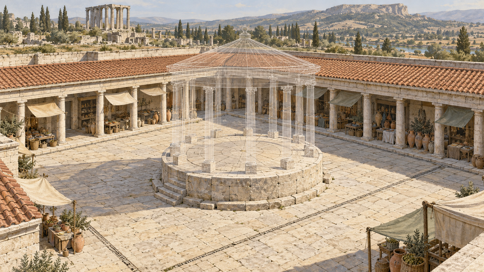 Macellum — AI-assisted conceptual visualization