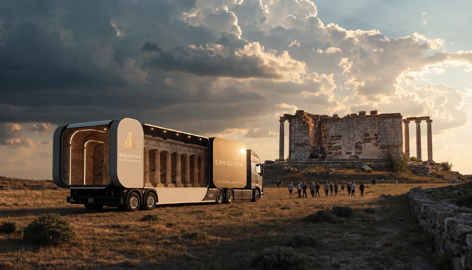 Travelling heritage — concept visualization